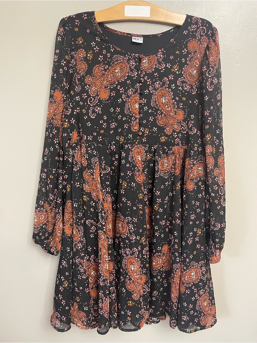 Bila 77 Large Paisley Floral Dress  bohemian western